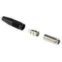 Hirose Miniature Circular Connector, Cable Mount, 6 Contacts, Male Plug, Gold-Plated Brass, 100-140 V, 1A SR30