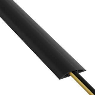 RS PRO 9 m Black Cable Cover in Polyvinyl Chloride, 17 mm ID 182-3868