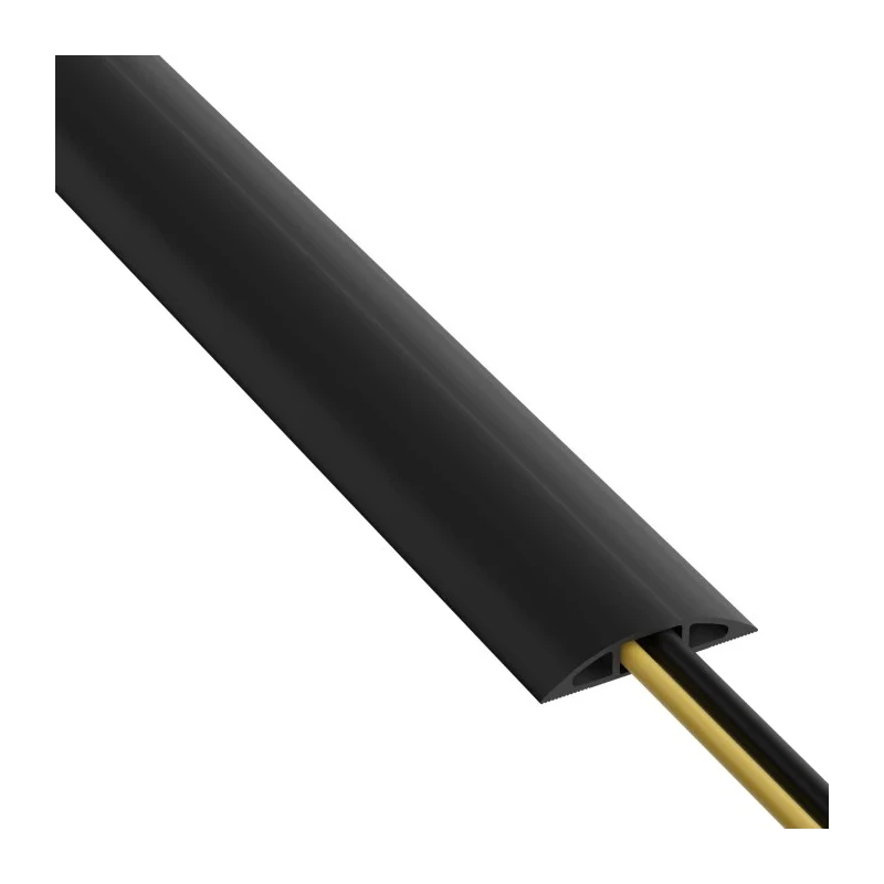 RS PRO 9 m Black Cable Cover in Polyvinyl Chloride, 17 mm ID 182-3868