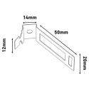 RS PRO Clip Conduit Fitting Galvanised Steel Black Safe-D Conduit Clips 182-3859