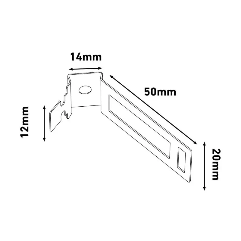 RS PRO Clip Conduit Fitting Galvanised Steel Black Safe-D Conduit Clips 182-3859