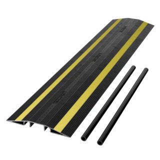 RS PRO 765 mm Black Heavy-Duty Polyurethane Cable Cover 45 mm ID 182-3877