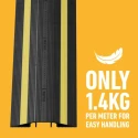 RS PRO 765 mm Black Heavy-Duty Polyurethane Cable Cover 45 mm ID 182-3877