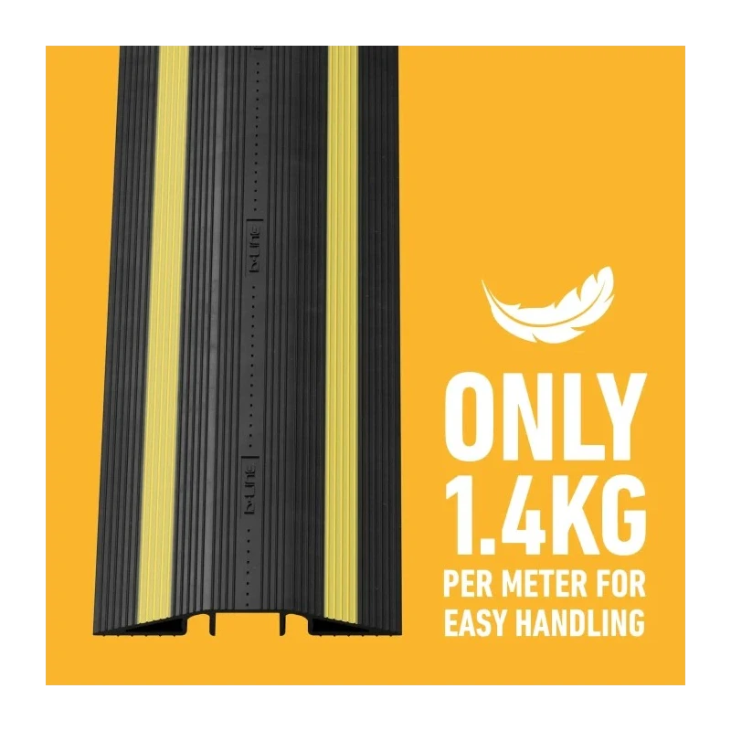 RS PRO 765 mm Black Heavy-Duty Polyurethane Cable Cover 45 mm ID 182-3877