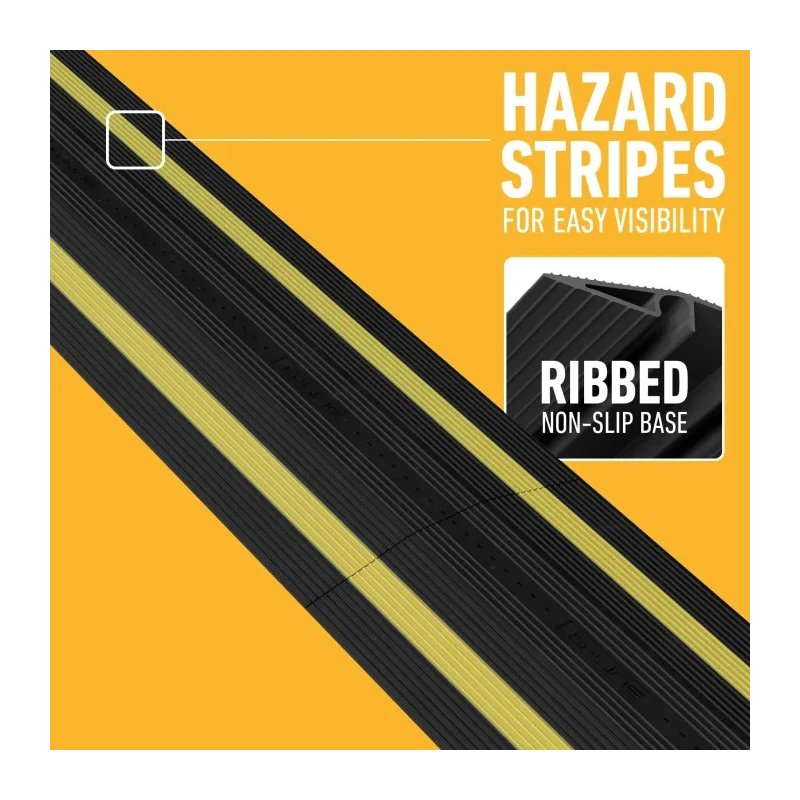 RS PRO 765 mm Black Heavy-Duty Polyurethane Cable Cover 45 mm ID 182-3877