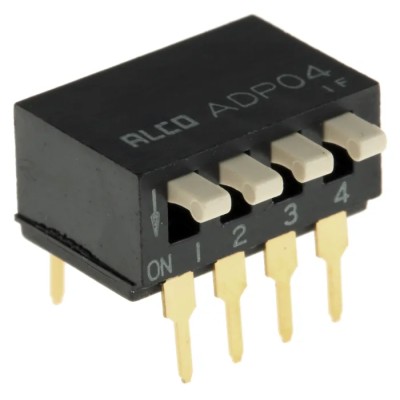 TE Connectivity Rotary Coded DIP Switch with Piano Actuator Through Hole Mount ADP0404