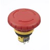 Idec XA Series Twist Release Emergency Stop Push Button, Panel Mount, 16 mm Cutout, 2 NC, IP65, IP40 XA1E-BV4U02R