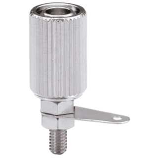Sato Parts Chrome Female Banana Socket 4 mm Connector Solder Termination 5A T-10
