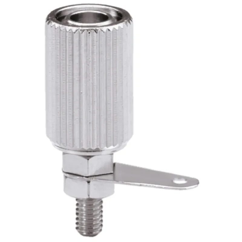 Sato Parts Chrome Female Banana Socket 4 mm Connector Solder Termination 5A T-10