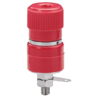 Sato Parts Red Female Banana Socket, 4 mm Connector, Solder Termination, 125V, 10A T-375-16-R