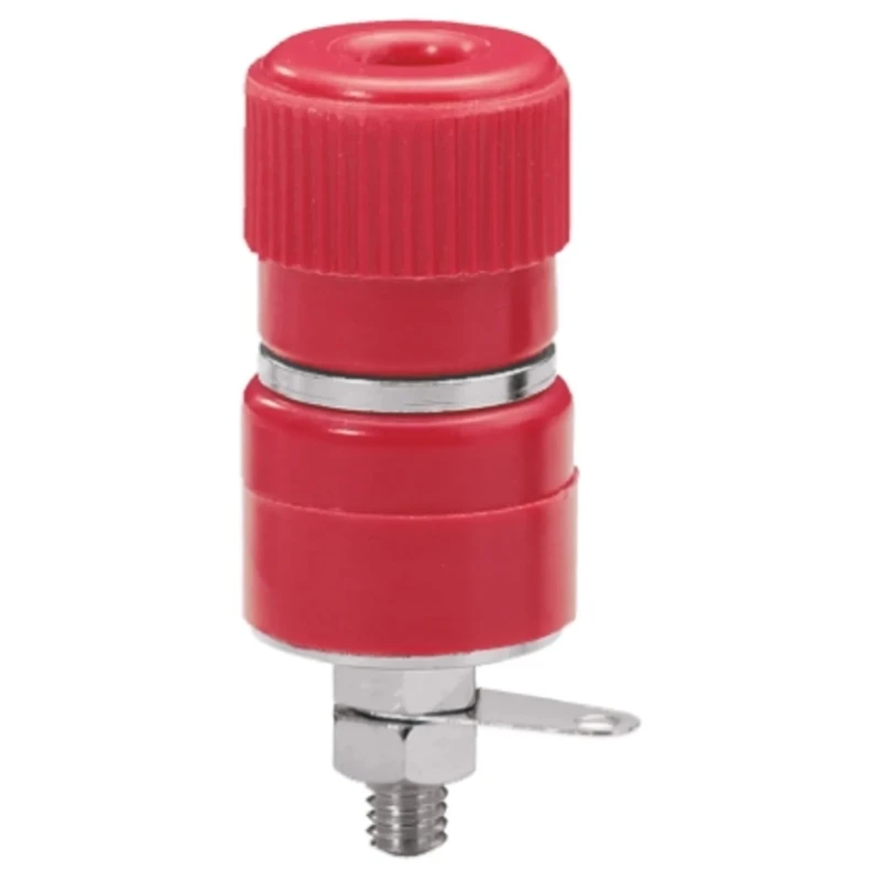 Sato Parts Red Female Banana Socket, 4 mm Connector, Solder Termination, 125V, 10A T-375-16-R