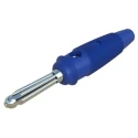 Hirschmann Test & Measurement Blue Male Banana Plug 4 mm Connector Screw Termination 60V dc 16A Nickel Plating 930726102