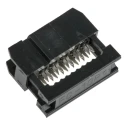 RS PRO 10-Way IDC Connector Female for Cable Mount, 2 Row, Right Angle, 500V DC, 1A Current, Gold-Over-Nickel 642-4979