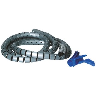 HellermannTyton Spiral Cable Wrap Polypropylene 16 mm Diameter 2m Length Helawrap Series 161-64206 HWPP16L2-PP-SR
