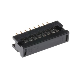 RS PRO 16-Way IDC Connector Male for Cable, 2 Row, 3A Current, 250V Voltage, Right Angle Orientation 642-5051