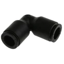 Legris Pneumatic Push-in Equal Elbow Fitting 8mm Glass Reinforced Nylon Nickel Finish LF3000 