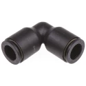Legris Pneumatic Push-in Equal Elbow Fitting 8mm Glass Reinforced Nylon Nickel Finish LF3000 