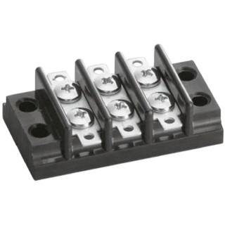Sato Parts ML-24 Series Non-Fused Terminal Block 3-Way 6A Screw Termination 250V Phenolic Resin ML-24-3P