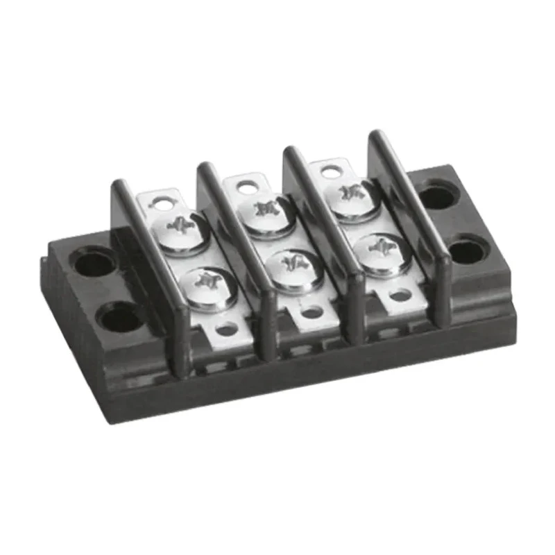 Sato Parts ML-24 Series Non-Fused Terminal Block 3-Way 6A Screw Termination 250V Phenolic Resin ML-24-3P