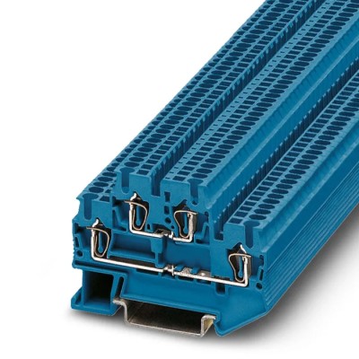 Phoenix Contact STTB 1.5 BU Series Feed Through Terminal Block Blue, 0.08mm² to 1.5mm², 2-Level, Spring Cage 3031160