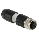 Phoenix Contact Industrial Circular Connector M12, 4 Contacts, Plug, Female, Cable Mount, 125V, 4A, IP67, Polyamide 1641688