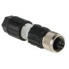 Phoenix Contact Industrial Circular Connector M12, 4 Contacts, Plug, Female, Cable Mount, 125V, 4A, IP67, Polyamide 1641688