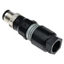 Phoenix Contact Circular Connector Cable Mount Male Plug, 4 Contacts, M12 Size, 250V, 4A, IP65/IP67, SACC Series 1641785