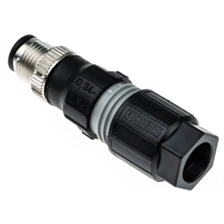 Phoenix Contact Circular Connector Cable Mount Male Plug, 4 Contacts, M12 Size, 250V, 4A, IP65/IP67, SACC Series 1641785