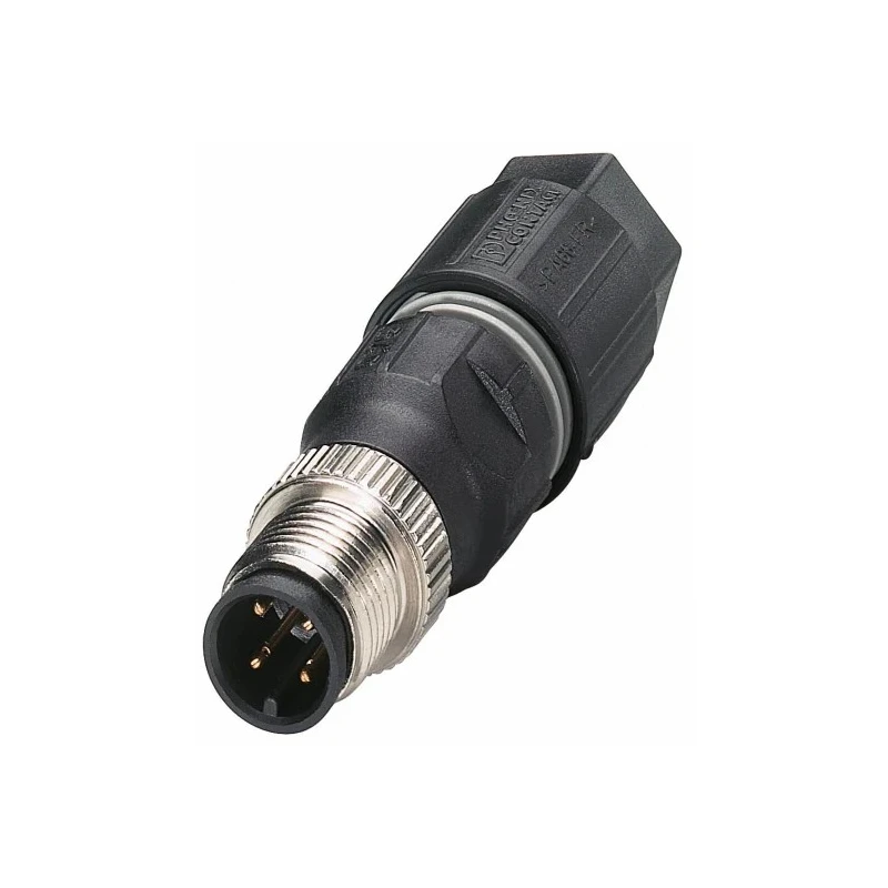 Phoenix Contact Circular Connector Cable Mount Male Plug, 4 Contacts, M12 Size, 250V, 4A, IP65/IP67, SACC Series 1641785