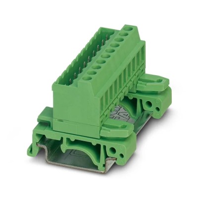 Phoenix Contact COMBICON UMSTBVK Series DIN Rail Connector Green, 320V, 12A, Screw Termination 1788114