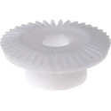 RS PRO Bevel Gear 10mm Bore 40 Teeth 1 Module White HOSTAFORM® Thermoplastic Polymer Model 182-8011