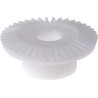 RS PRO Bevel Gear 10mm Bore 40 Teeth 1 Module White HOSTAFORM® Thermoplastic Polymer Model 182-8011