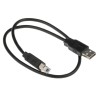 RS PRO IC Socket USB Cable Male USB Type A to Male USB B USB 2.0 Black 500 mm 182-8547