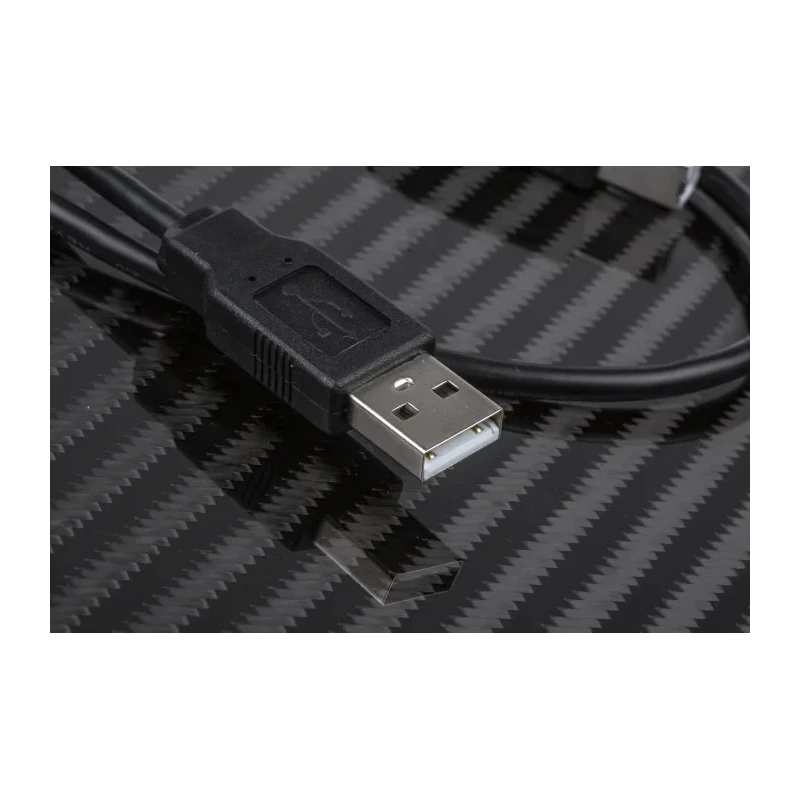 RS PRO IC Socket USB Cable Male USB Type A to Male USB B USB 2.0 Black 500 mm 182-8547