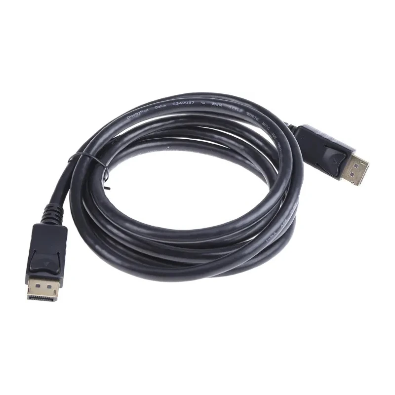 RS PRO 4K Male DisplayPort to Male DisplayPort Cable, Polyvinyl Chloride Jacket, 3 m Length 182-8554