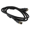 RS PRO Male DVI-I to Male DVI-I Dual-Link Cable 2 m Black Polyvinyl Chloride Jacket 182-8563