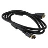RS PRO Male DVI-I to Male DVI-I Dual-Link Cable 2 m Black Polyvinyl Chloride Jacket 182-8563