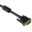 RS PRO Male DVI-I to Male DVI-I Dual-Link Cable 2 m Black Polyvinyl Chloride Jacket 182-8563