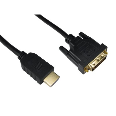 RS PRO 5 m 1920x1200 HDMI to Male DVI-D Dual Link to Male DVI-D Cable Black 182-8570