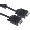 RS PRO Male VGA to Female VGA Cable, 2 m Black 182-8538