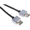 RS PRO CDLHDFLEX Series 500 mm 4K HDMI Cable Male to Male Black 182-8768