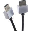 RS PRO CDLHDFLEX Series 500 mm 4K HDMI Cable Male to Male Black 182-8768