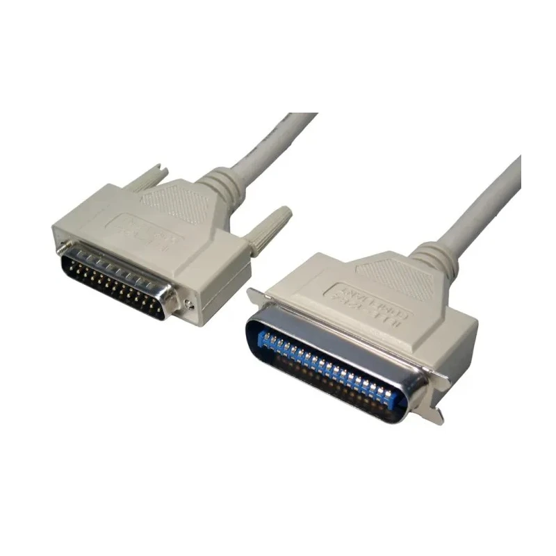 RS PRO Male Centronic D-Sub 25-Pin to Male C36 Parallel Cable 10m Grey Sheath 182-8805