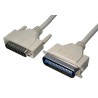 RS PRO Male Centronic D-Sub 25-Pin to Male C36 Parallel Cable 10m Grey Sheath 182-8805