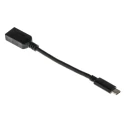 RS PRO IC Socket USB Cable Male USB Type C to Female USB 3.1 USB Type A Black 150 mm 182-8849