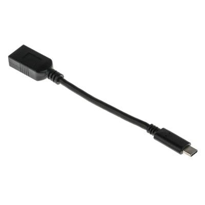 RS PRO IC Socket USB Cable Male USB Type C to Female USB 3.1 USB Type A Black 150 mm 182-8849