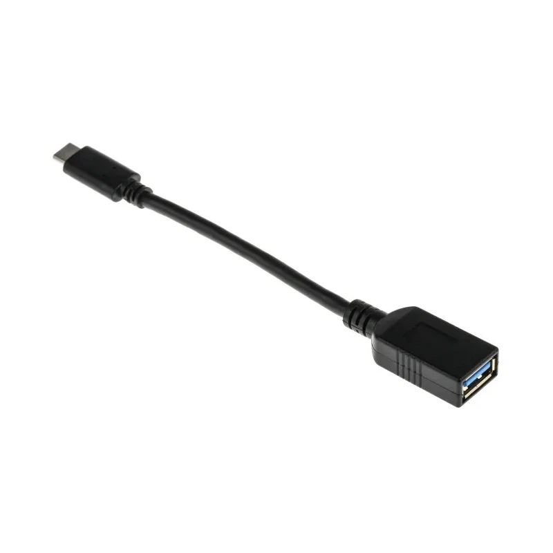 RS PRO IC Socket USB Cable Male USB Type C to Female USB 3.1 USB Type A Black 150 mm 182-8849