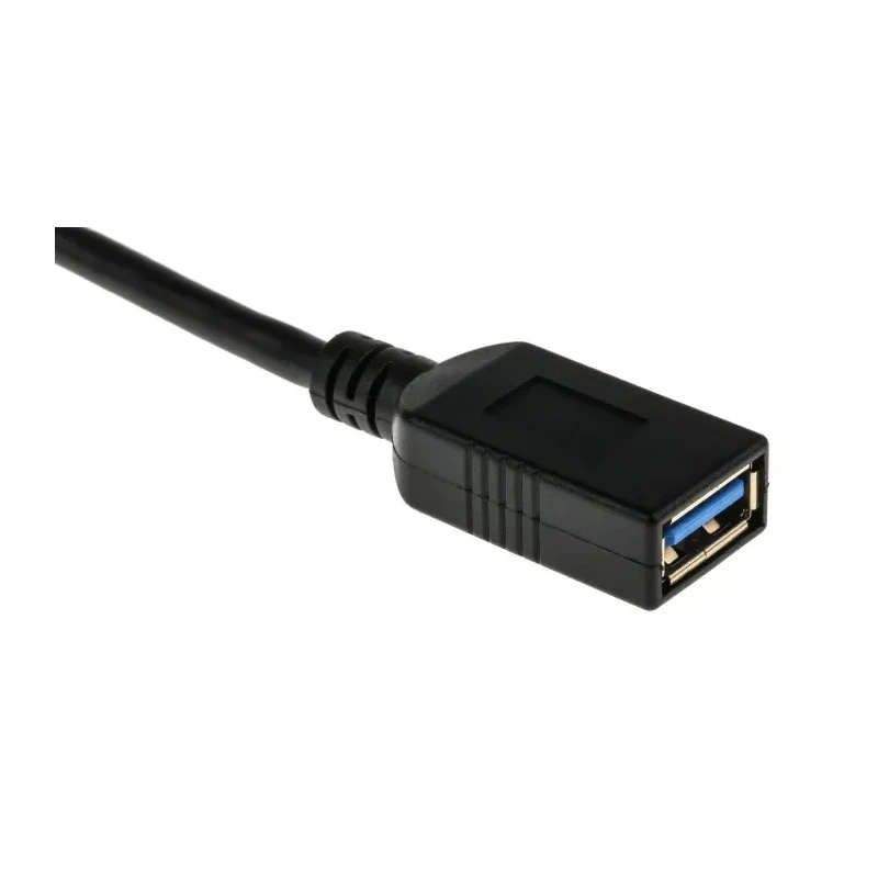 RS PRO IC Socket USB Cable Male USB Type C to Female USB 3.1 USB Type A Black 150 mm 182-8849