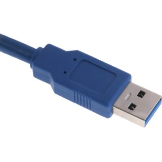 RS PRO High-Performance IC Socket USB Cable Male USB Type A to Male USB 3.0 USB Type A Blue 1m 182-8842