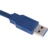 RS PRO High-Performance IC Socket USB Cable Male USB Type A to Male USB 3.0 USB Type A Blue 1m 182-8842